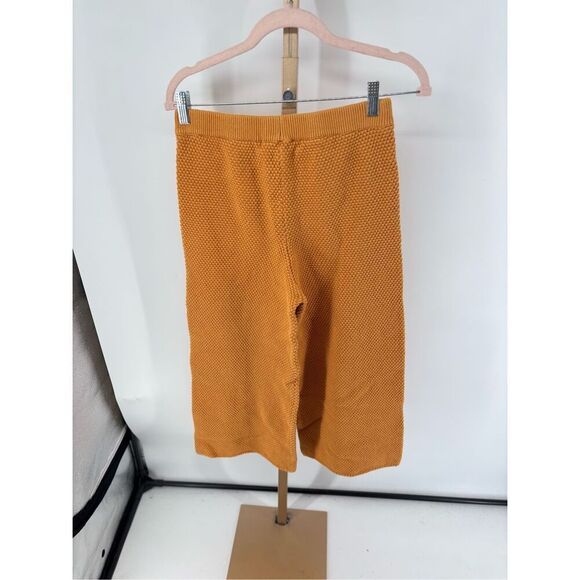 Free People Beach Women’s 100% Cotton Waffle Weave Orange Pants Size Small - Picture 6 of 7